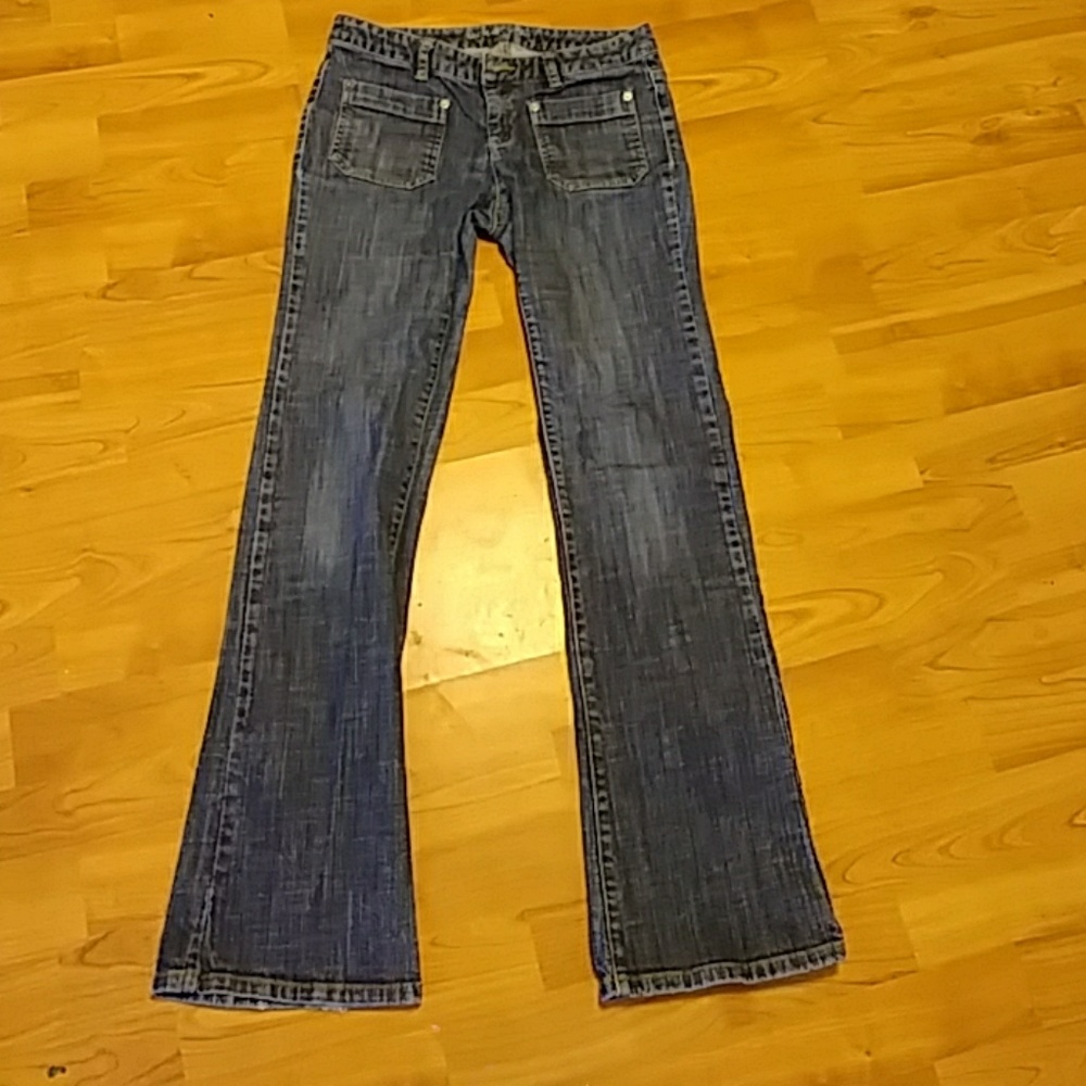 MK Michael Kors Womens Jeans sz 4 B22 Metal back pocket logo - Picture 4 of 15